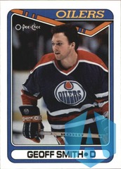 1990-91 Topps #33 Geoff Smith Rookie Edmonton Oilers